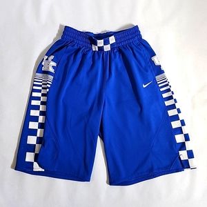 NIKE Kentucky Basketball Shorts, Mens Large, blue